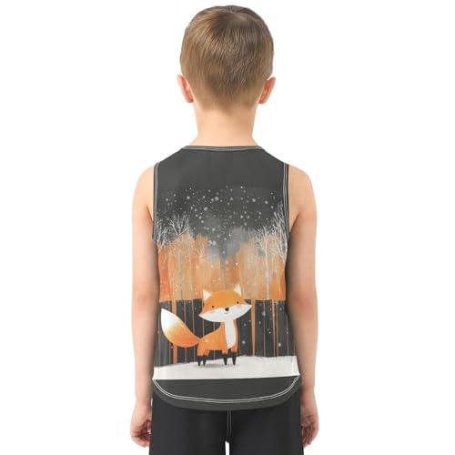 Fox Tree Orange Boys Tank Tops Toddler Boys' Assorted Sleeveless Tank Tops for 3-15 Years,3T3