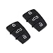 Lot de 2 coques de protection en caoutchouc pour clé de voiture avec 3 boutons compatibles avec Audi A1 A3 A4 A5 A6 A8 S3 S4 Q5 Q7 TT Q3 Noir