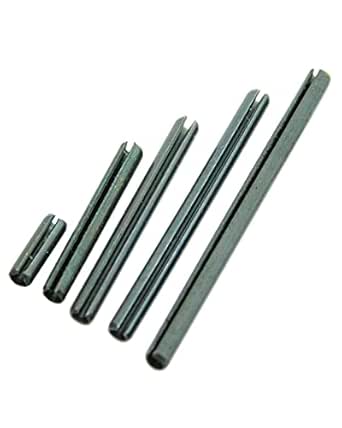 10 Pcs Plain Black Steel Roll Spring Pins Slotted Spring Pin 3/16 ...