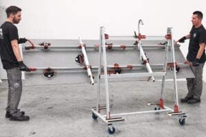 Raimondi Easy-Move in use with a tile and stand