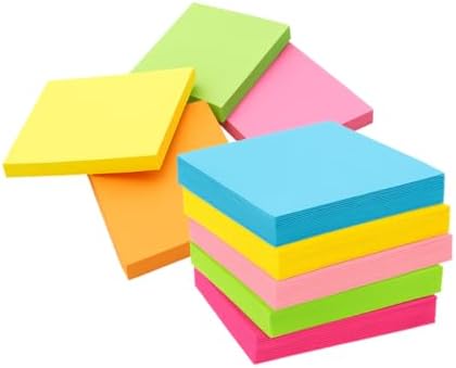 KIT 800 FOLHAS BLOCO POST DE NOTAS AUTO ADESVISO ANOTAÇÕES COLORI...