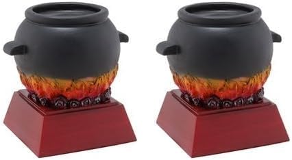 Chili Pot Color Resin Trophy, Small - 4 Inch Tall | Chili Cook-Off Award - Engraved Plate on Request - Decade Awards