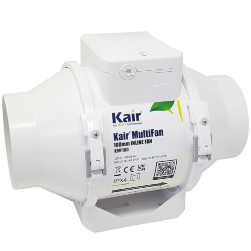 Kair MultiFan - Ventilador en línea estándar de 100 mm
