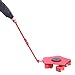 Machine Skate, 8818Lbs Machinery Mover Carbon Steel Machinery Moving Skate with 360 Degree 5 Swivel PU Rollers for Industrial Use Warehouse and Workshop - Red