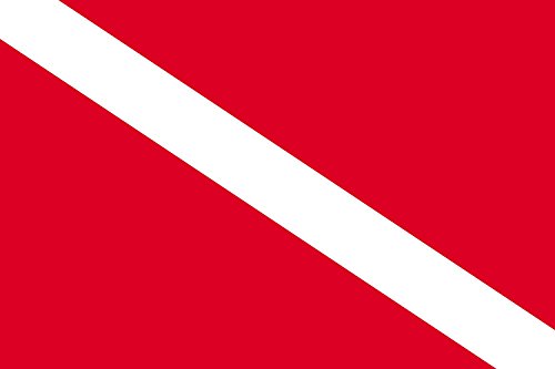 Drapeau Diver Down pavillon de plongée grand format pour bateau et bouée