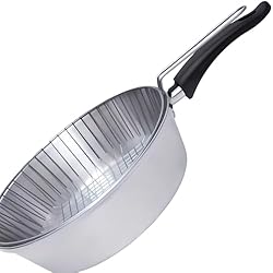 Frigideira de Alumínio com Cesto de Inox 24cm fritura