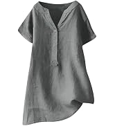 UNCLECAT Maglietta Oversize Donna Con Spacco Laterale - Blu Reale, 3XL, Tessuto Morbido, Girocollo, Manica Corta, Vestibilità Ampia
