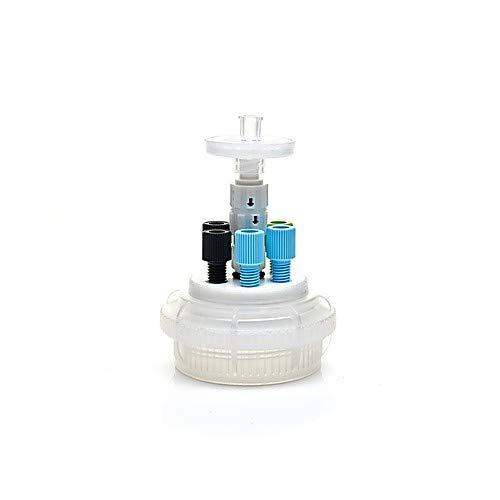 Foxx Life Sciences 450-0300-FLS, Polypropylene HPLC 38-430 Solvent Reservoir Cap Assembly, Class VI PTFE Manifold, 3 Ports