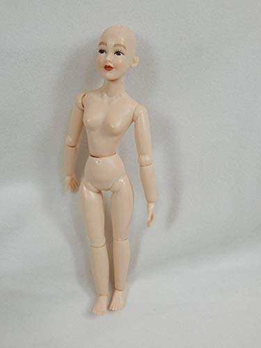 Heidi Ott Dollhouse Miniature 1:12 Scale Adult Female Doll Body Brown Eyes 5.4" #XKF04