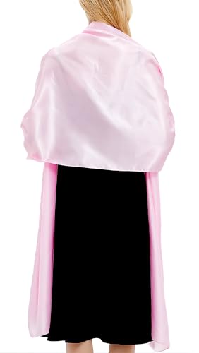 Gragengs Shawls and Wraps for Women Evening Dresses Satin Scarf Extra Long Wedding Bridal Party Bright Stole