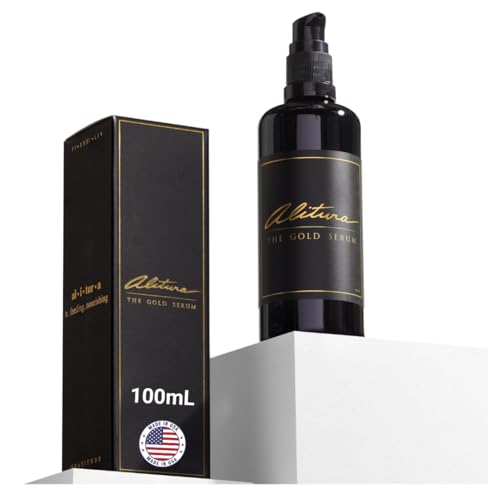 Alitura Gold Serum Hydrating & Nourishing Facial Serum with Botanicals & Peptides For a Radiant-Looking Complexion 100ml