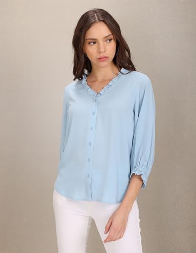 Image of U.S. Polo ASSN. Women's Polyester Regular Fit Blouse