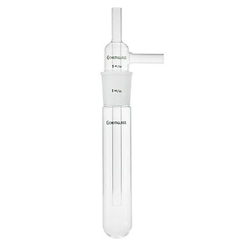 Chemglass CG-4514-10, Complete Vacuum Trap, 10mm OD Side and Inner Tube, Trap Bottle 32mm OD, 200mm Length, 29/42 Jt