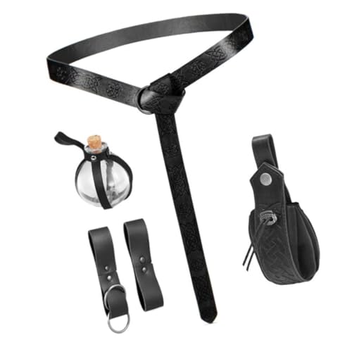 Ceinture d'alchimiste marron indispensable pour costume de GN homme