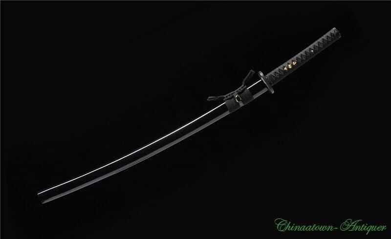 Japanese Nihonto Samurai Sword Katana High Carbon Steel Sharp Blood Groove #4003