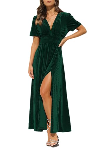 Image of Maxigerui Women's Velvet Maxi Dress Formal Dresses for Wedding Guest Dress