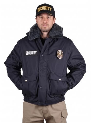 Image of First Class 100% Nylon Oxford All Season Deluxe Plain and Security Bomber Jacket