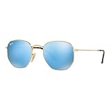 ray ban hexagonal azul Templo Longitud: 145 RB3548N 001-9O