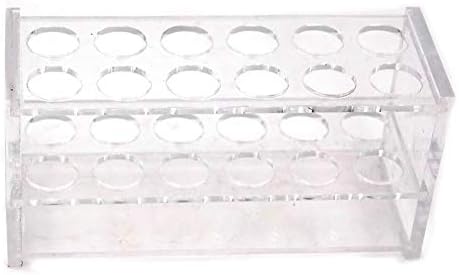 Driak Acrylic Clear Test Tube 12 Sockets Centrifuge Tube Rack Holder for 10ML Test Tubes