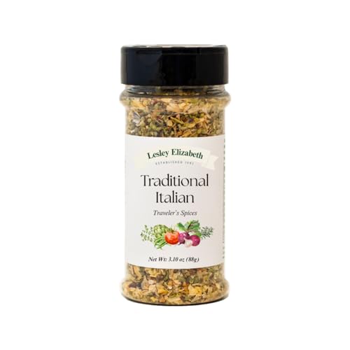 Image of Lesley Elizabeth Traditional Italian Traveler's Spices - Rich Italian & Herb Blend | Perfect for Pasta, Roasted Vegetables, Chicken & Sandwiches | All-Purpose Cooking