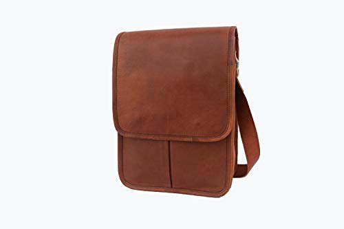 Vintage Leather Messenger Bag Fits 13 Inch Macbook/Laptop, Office College School Satchel Crossbody Shoulder Bags #TOP2
