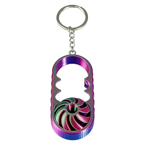 Llavero Desestresante, Giratorio Colgante Impreso en 3D, Llaveros Fidget para Regalos, Detalles para Navidad Cumpleaños Premios Escuela Oficina Mujeres Hombres