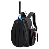 Genérico Mochila de Tenis - Organizador Grande con Acolchado y Ventilación - para Raquetas De Tenis,para Bádminton, Deportes, Gimnasio, Fitness, Viaje, Equipamiento Diario de Zapatos