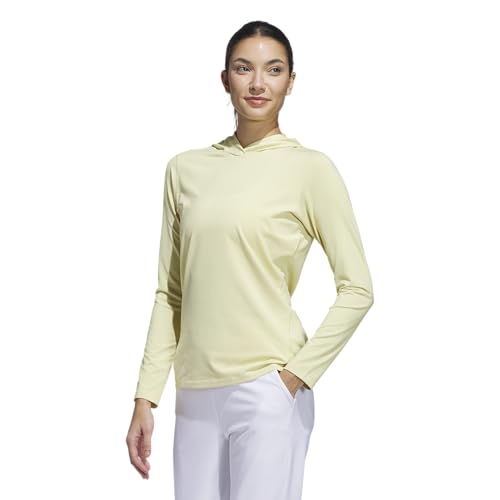adidas Women's Ultimate365 Performance Hoodie, Powder Yellow, X-Large