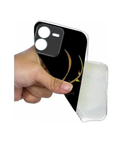 Image of Yellow Pattern Design Printed Silicon Soft TPU Back Case Cover for iQOO Z9 5G