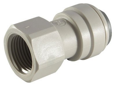 John Guest - Tubo de 3/8 "OD x 3/8" BSP hembra mavros supplies - Hilo, extremo plano (push-in accesorios, Imperial) Cover