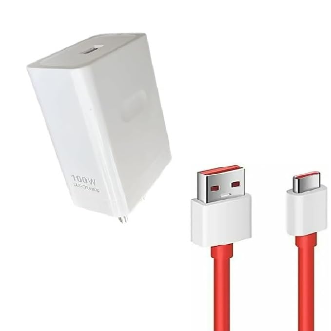 Image of Etguuds Charger Compatible with SUPERVOOC Warp Charger 100W Power Adapter Super Fast Charger with USB to Type C Cable Wire