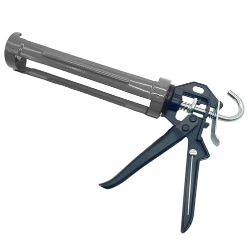 Máquina de sellado - Máquina manual sin goteo con mango cómodo | Máquina de cartucho manual sin goteo, 10 oz, máquina de cartucho antigoteo, mango cómodo con cortador, pegamento de sellado