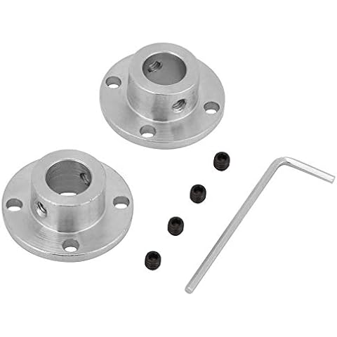 Flanschkupplung-2 Stück M4 Starrflanschkupplung Motorwellenkupplung Stecker ID 12mm AD 18mm Cover