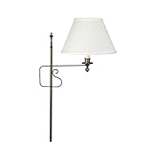 Upgradelights Eggshell 10 Inch Empire Clip on Replacement Lampshade (6x10x7.5)