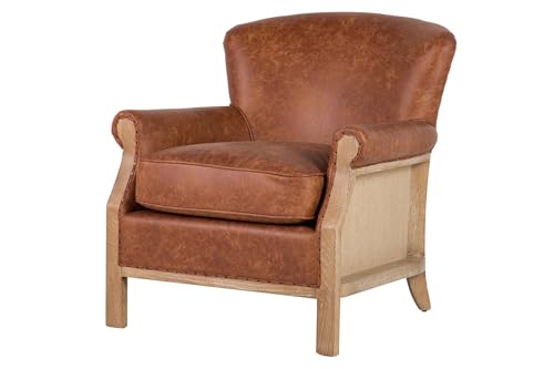 Sillon Madera Maciza Fresno Marron Modelo Lyon 76x81x78 CM