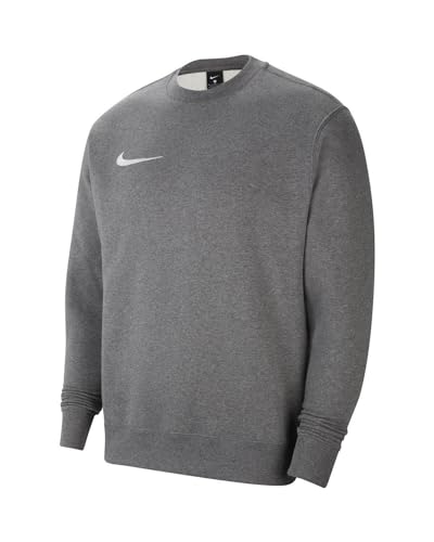 Nike Jungen Y Nk Flc Park20 Crew Sweatshirt, Holzkohle Heathr / White,...