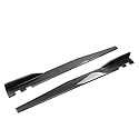 YYRTTDM Auto Seitenschweller für VW Fox Latin America 2015-2024 2025, Seitenrock Flügel Diffusor Anticrash Bodykit, Auto Zubehör,Bright Carbon Fiber