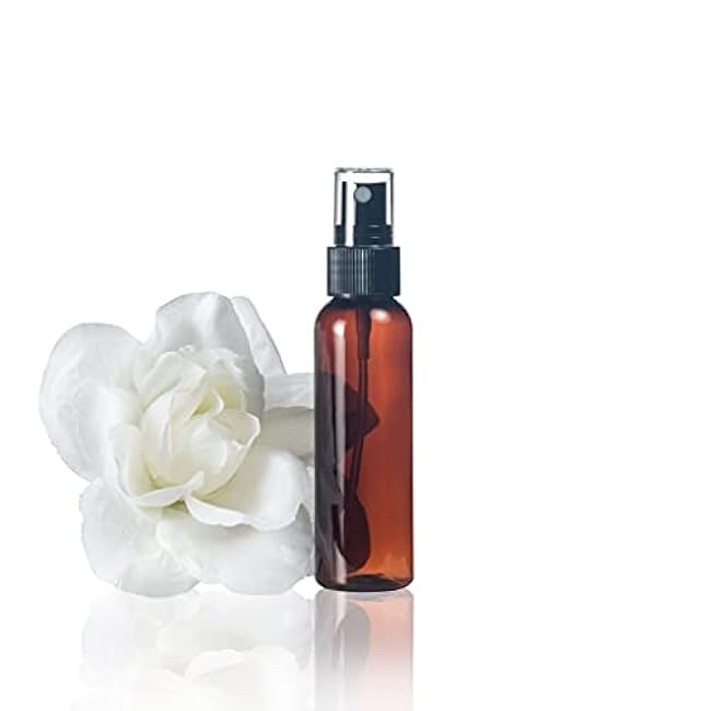 4 oz Amber Plastic Bottle w/Fine Mist Top