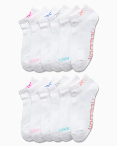 Reebok Women's Low Cut Socks - 12 Pack Performance Cushioned Comfort No Show Socks - Athletic Socks for Women (4-10)2