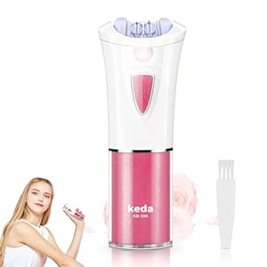Epilierer Damen - Gesichtsepilierer Damen mit LED - Sanfte Langanhaltende Kabelloser Elektrisch Epilator - Haarentfernung für Damen Gesicht Intimbereich Körper Achselhöhle Bein Bikinizone Arme