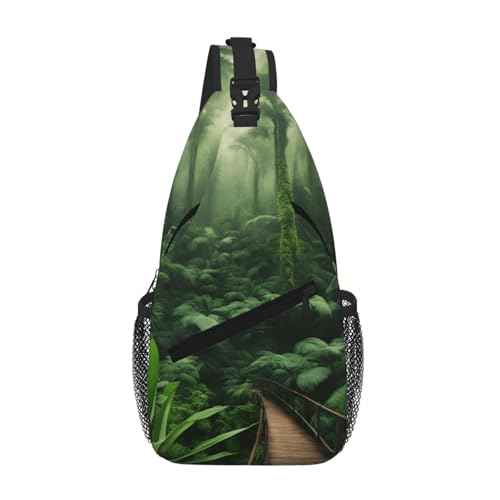 Sac léger à bandoulière forêt tropicale pour voyager sans douleur