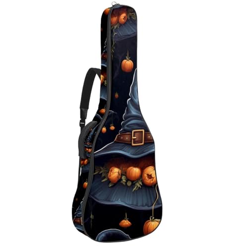 Sacs pour guitare basse et acoustique avec motif Halloween artistique impermeable 101,6 cm