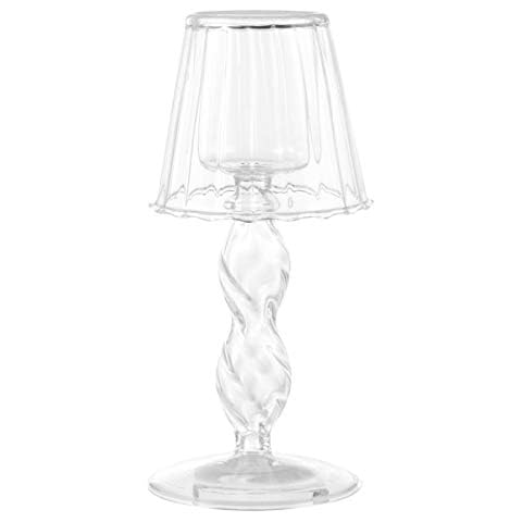 ABOOFAN Lámpara de Mesa de Cristal para Vela Cover