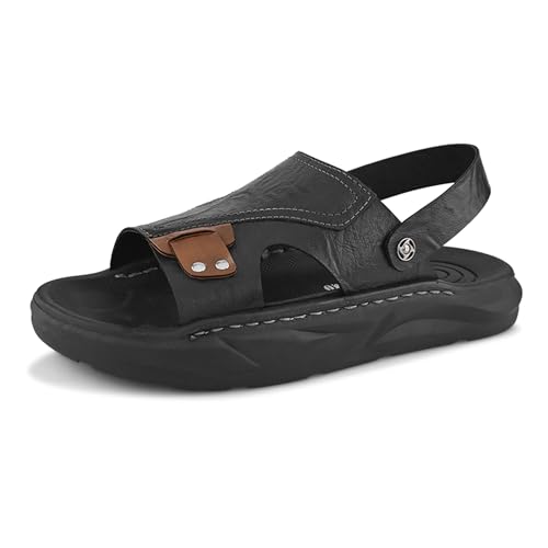 Image of Centrino Men's Sling Sandals | Stylish Strap Sandal with Grip Insole | Platform Comfort Sandal with Accent Pouch & Adjustable Strap| Comfortable Casual Footwear for Office, Travel & Walking (9578)