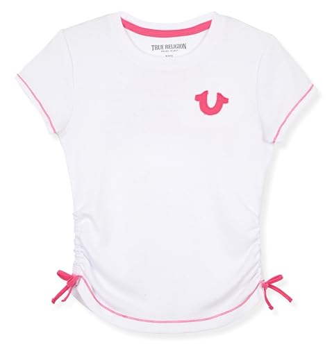 Image of True Religion Girls Short Sleeve Tee Shirt with Embelishments - Soft and Comfortable Girls T-Shirts