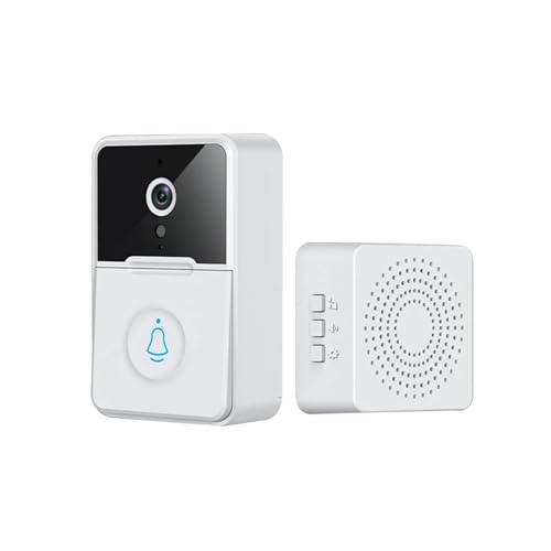 TIEOAXFT Timbre Inteligente Carmera X3 Pro 1080P HD, Timbre de Puerta con vídeo WiFi, aplicación de teléfono, cámara de Seguridad, intercomunicador de Voz bidireccional, visión Nocturna