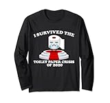 Photo Gallery i survived the toilet paper crisis of 2020 maglietta della camicia maglia a manica Photo Gallery i survived the toilet paper crisis of 2020 maglietta della camicia maglia a manica