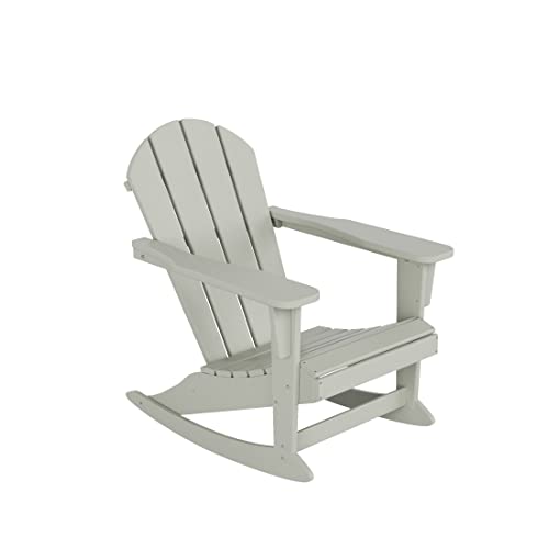 Wo Home Furniture Patio Rocking Chair Outdoor Adirondack Rocker Chair (Sand) #TOP6