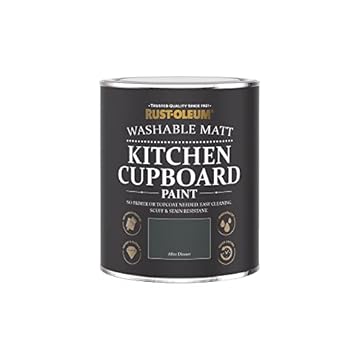 Rust-Oleum Dark Green Kitchen Cupboard Paint in Matt Finish - After Dinner 750ml
