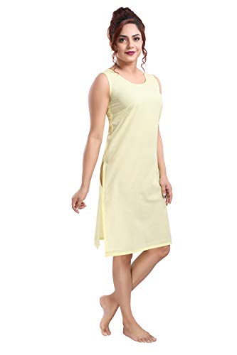 Image of Cotton Rich Camisole Slip for Women | Long Kurti Slip /Suit Slip /Camisole Slip Knee Length Inner(Long Inner)